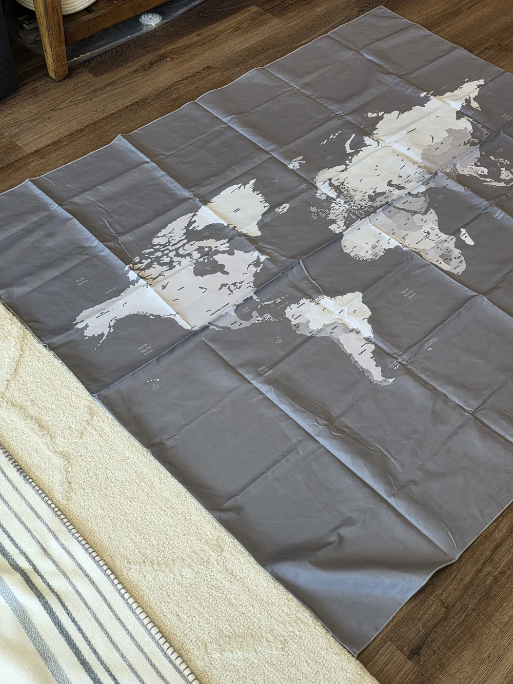 World Map Fabric 60